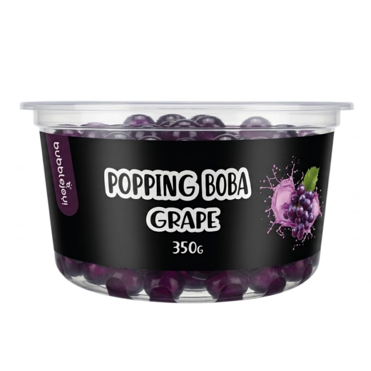 Popping Boba Winogrono BubbleJoy 350g – kulki smakowe do Bubble Tea, opakowanie produktu