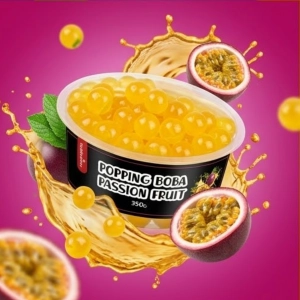 Popping Boba Marakuja 350g – owocowe perełki do bubble tea z intensywnym smakiem marakui