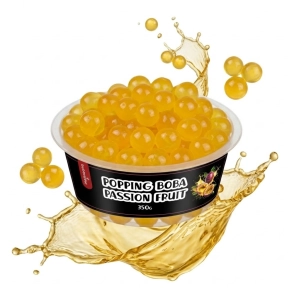 Popping Boba Marakuja 350g z efektem owocowego splash – egzotyczne kulki bursting boba o smaku marakui