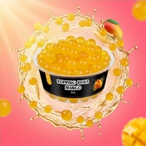 Popping Boba Mango 350g premium – kulki do deserów, lodów, jogurtów i koktajli