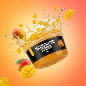 Popping Boba Mango 350g z efektem splash – soczysty owocowy napój