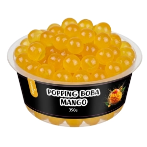 Popping Boba Mango 350g – kulki smakowe do bubble tea, deserów, lodów i koktajli