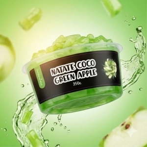 Natate Coco Zielone Jabłko 350g – opakowanie galaretki kokosowej BubbleJoy