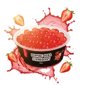Popping Boba Truskawka 350g – truskawkowe kulki smakowe do bubble tea, główne zdjęcie produktu