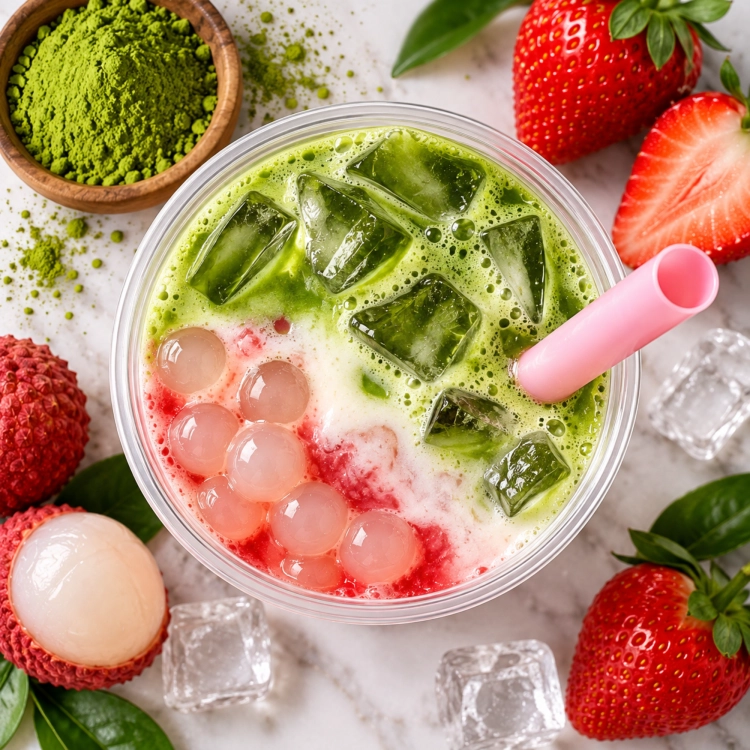 bubblejoy-zestaw-do-bubble-tea-matcha-truskawkowa-zblizenie-lod.jpg